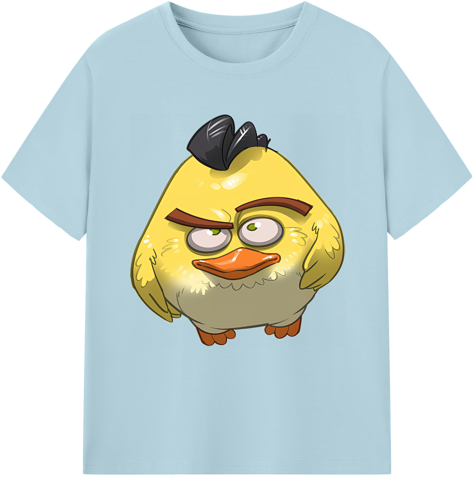 （画像用） Angry Birds アングリーバード 綿100％半袖Tシャツ（フロントプリント）
